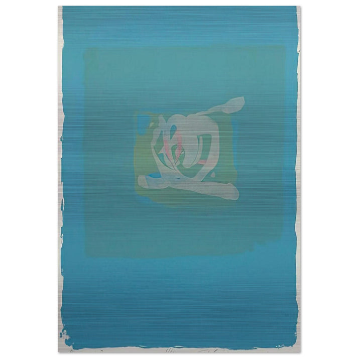 Plentitude in Blue - 1975 - Adja Yunkers Brushed Aluminum Print - 70x100 cm / 28x40 inches | Adja Yunkers Aluminum Print | Adja Yunkers Prints