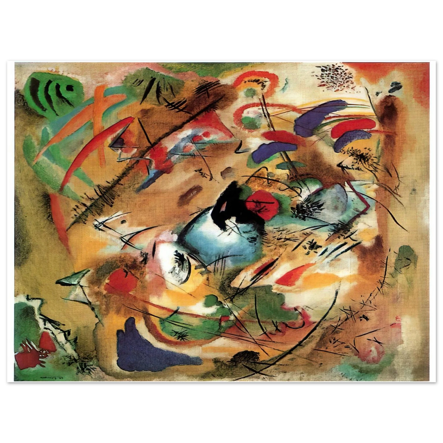 Wassily Kandinsky - IMPROVISATION DREAMY 1913 Fine Art Poster - Default Title