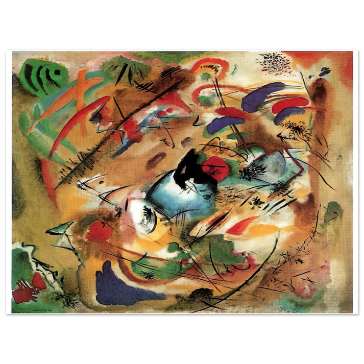 Wassily Kandinsky - IMPROVISATION DREAMY 1913 75x100 cm / 30x40inches Fine Art Poster