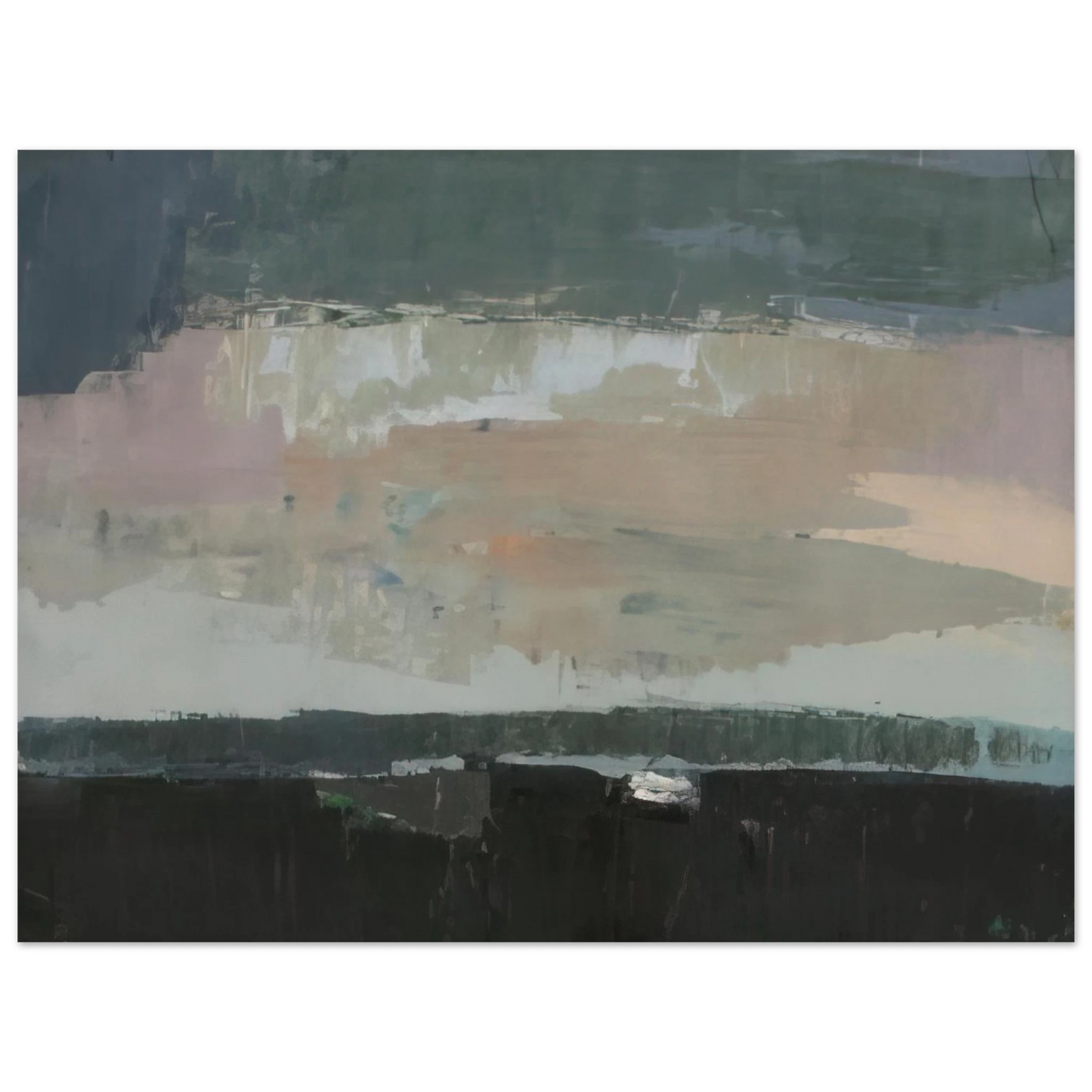 Nicolas de Stael - Gentilly - 1952 Fine Art Poster - 13x18 cm / 5x7 inches