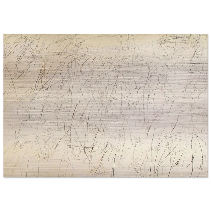 The Geeks - Cy Twombly Brushed Aluminum Print - 70x100 cm / 28x40 inches | Cy Twombly Aluminum Print | Cy Twombly Prints