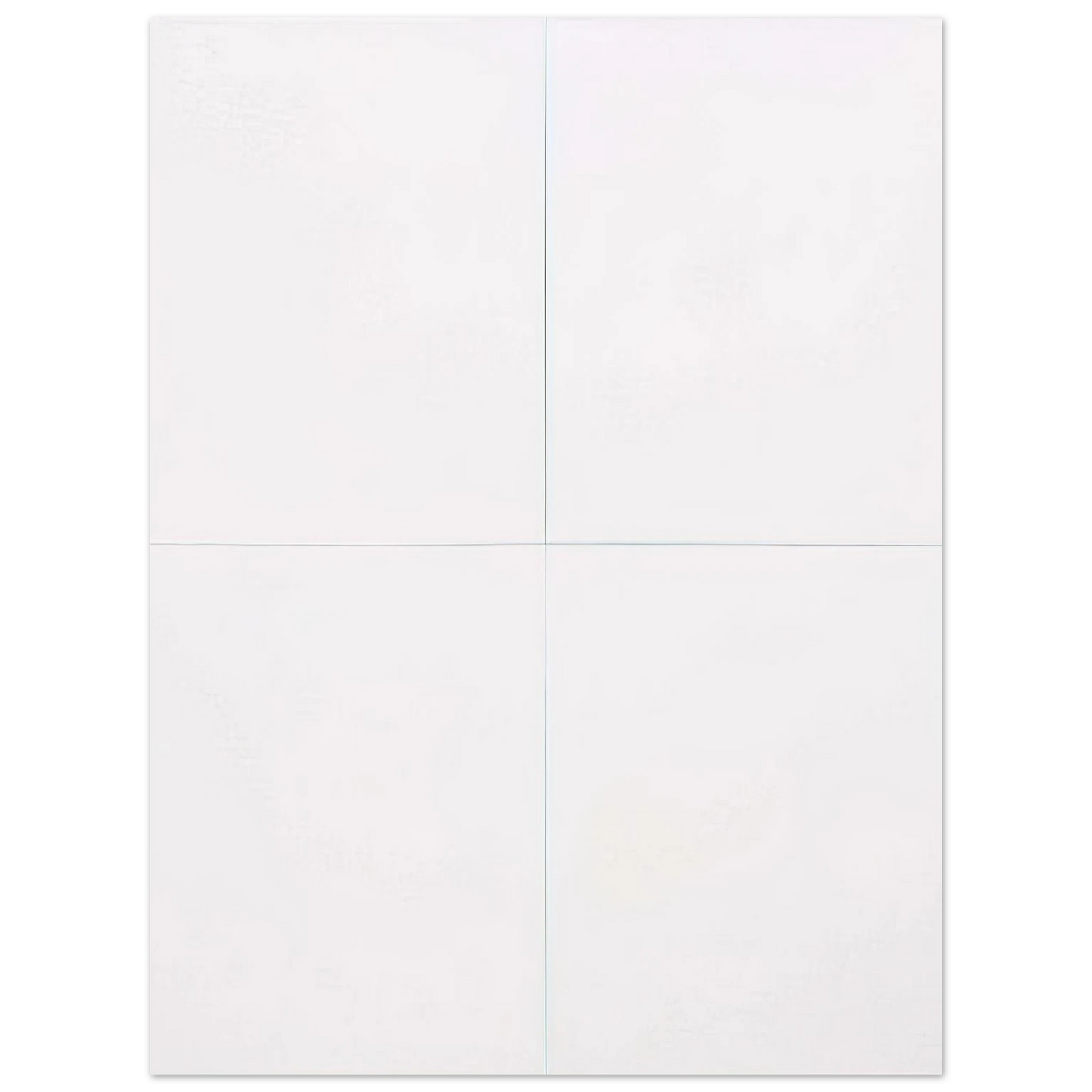 Robert Rauschenberg - WHITE PAINTING FOUR PANEL 1951 Fine Art Poster - Default Title