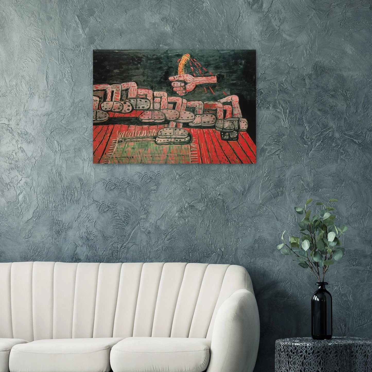 ROOM - Philip Guston Brushed Aluminum Print - 70x100 cm / 28x40 inches | Philip Guston Aluminum Print | Philip Guston Prints
