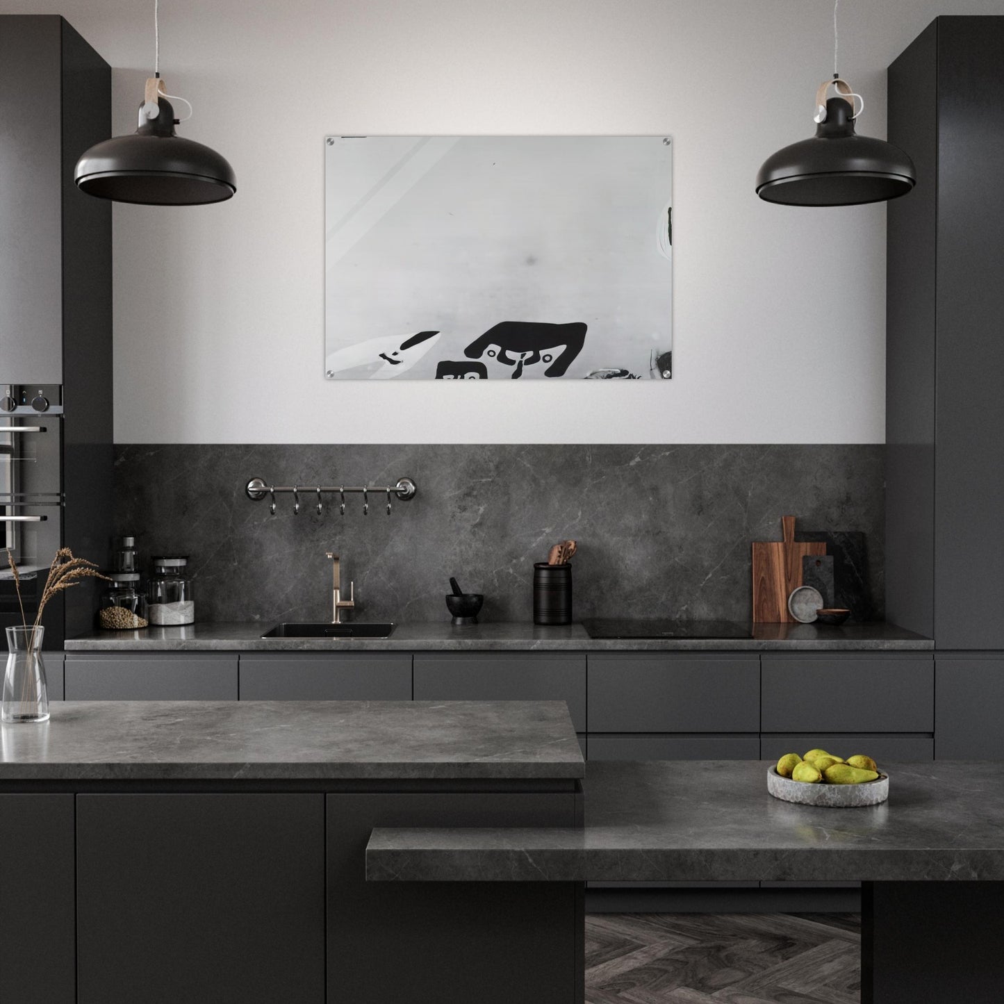 FISHERMEN IN CADAQUES - Salvador Dali Acrylic Print - 70x100 cm / 28x40″ inches | Salvador Dali Wall Art | Salvador Dali Prints