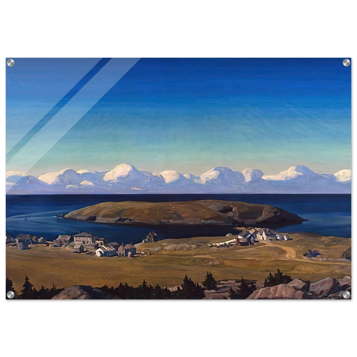 Island Village, Coast of Maine - Rockwell Kent Acrylic Print - 70x100 cm / 28x40″ inches
