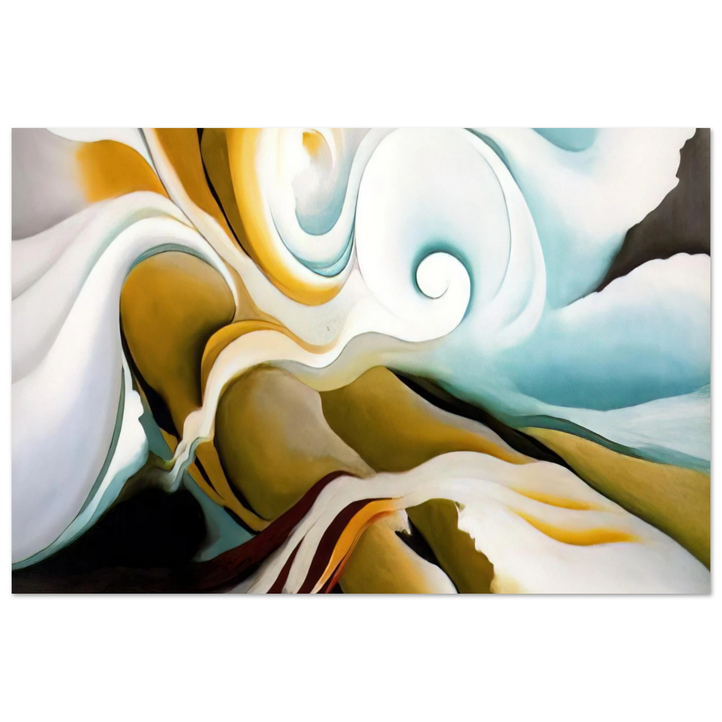 Georgia O'Keeffe - Nature Forms Gasp Fine Art Poster - 75x100 cm / 30x40 inches