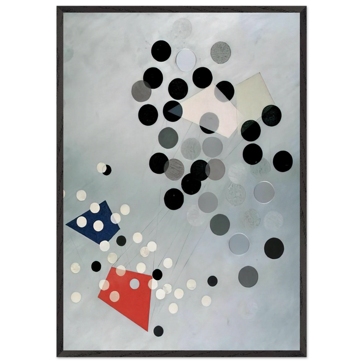 Construction AL6 - Laszlo Moholy-Nagy 70x100 cm / 28x40 inches Framed Art Print – Black Wooden Frame