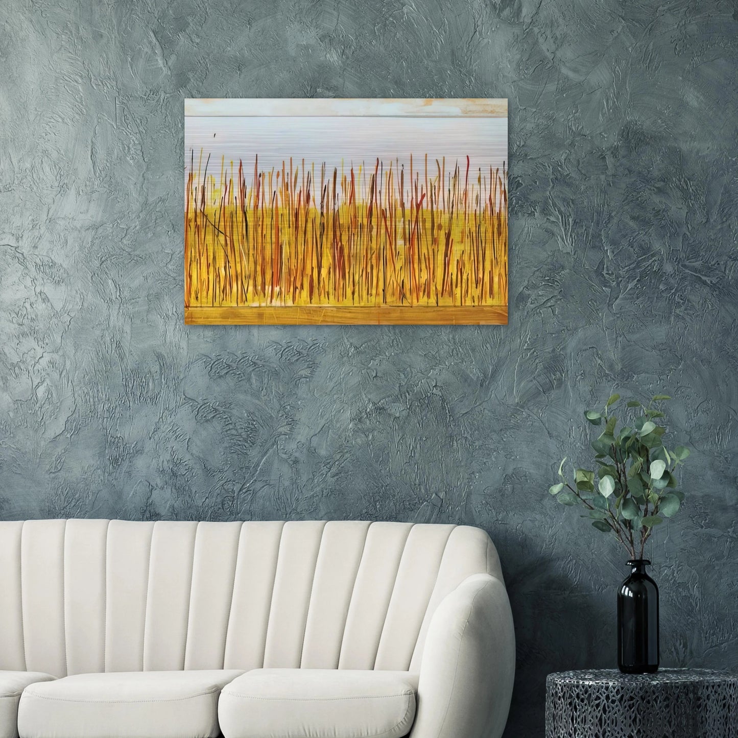 Campo di grano - 1984 - Mario Schifano Brushed Aluminum Print - 70x100 cm / 28x40 inches | Mario Schifano Aluminum Print | Mario Schifano Prints