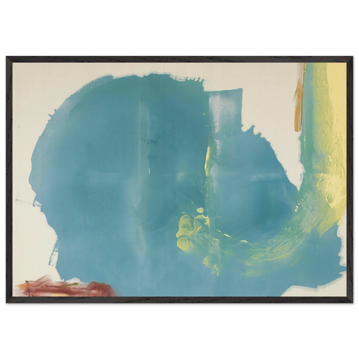 Where Necessary - 1977 - Helen Frankenthaler 70x100 cm / 28x40 inches Framed Art Print – Black Wooden Frame
