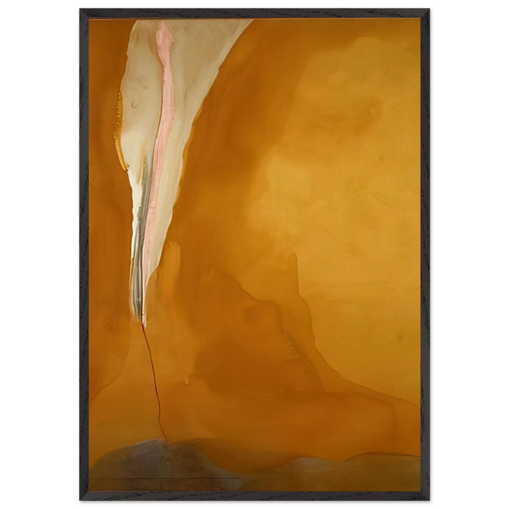 Coral Wedge - 1972 - Helen Frankenthaler 70x100 cm / 28x40 inches Framed Art Print – Black Wooden Frame