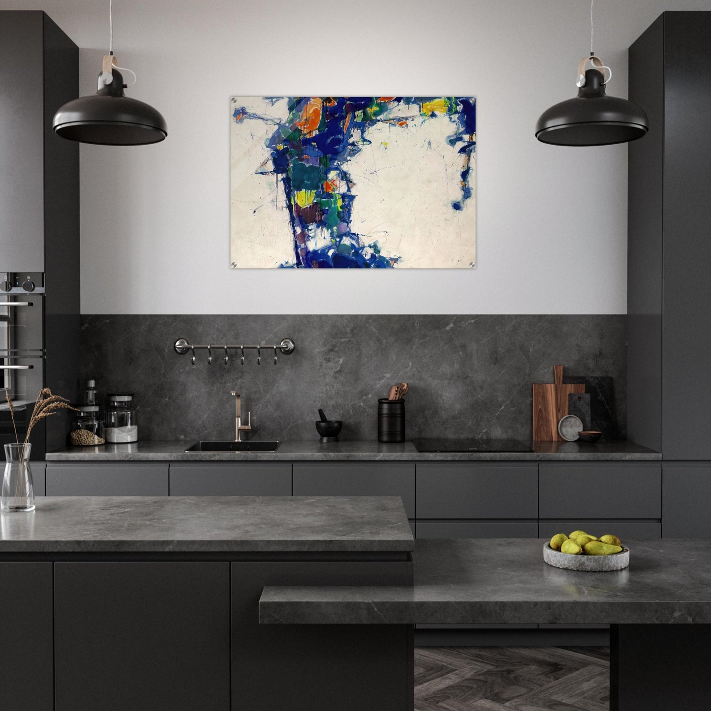 Middle Blue - Sam Francis Acrylic Print - 70x100 cm / 28x40″ inches