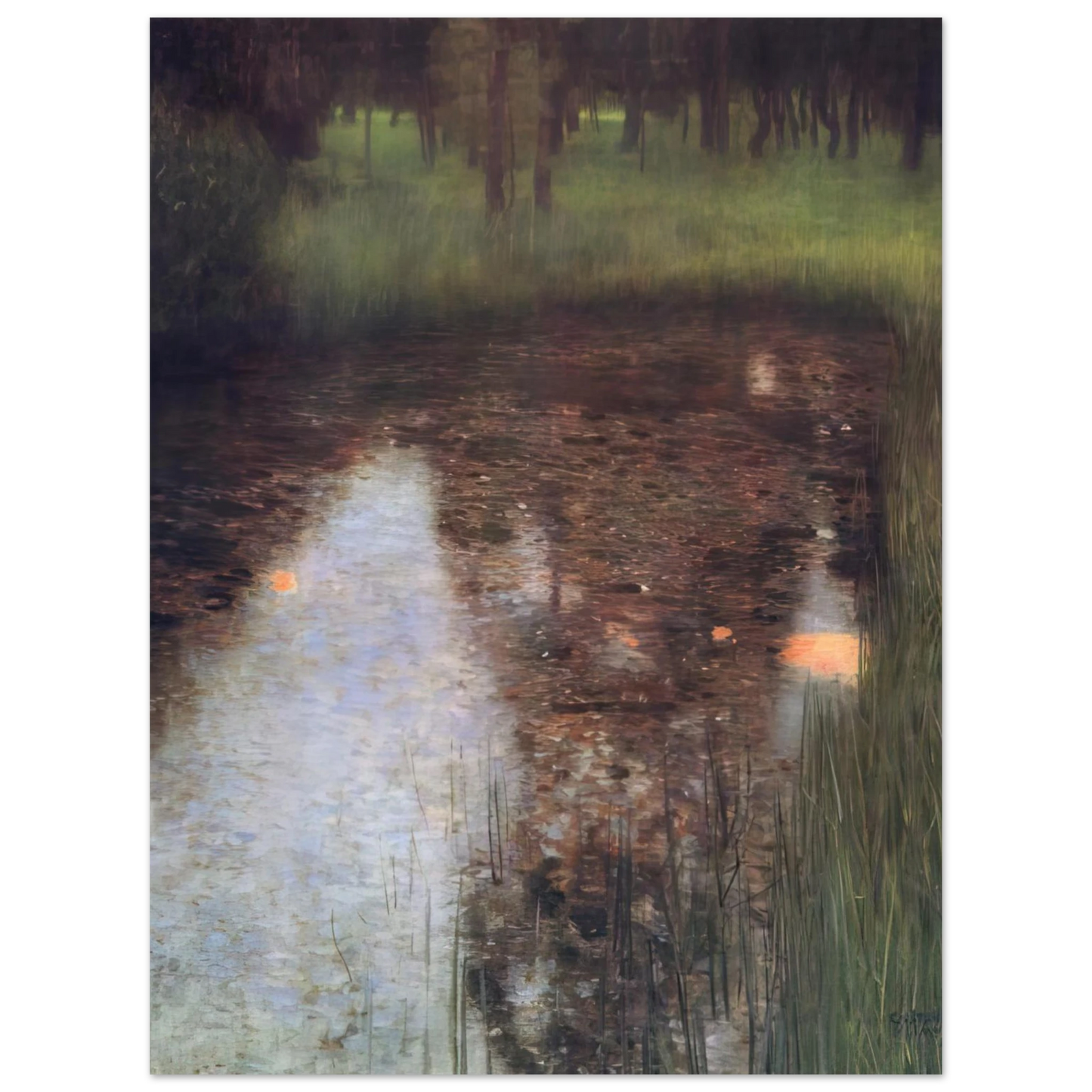 Gustav Klimt - THE SWAMP 1900 Fine Art Poster - Default Title