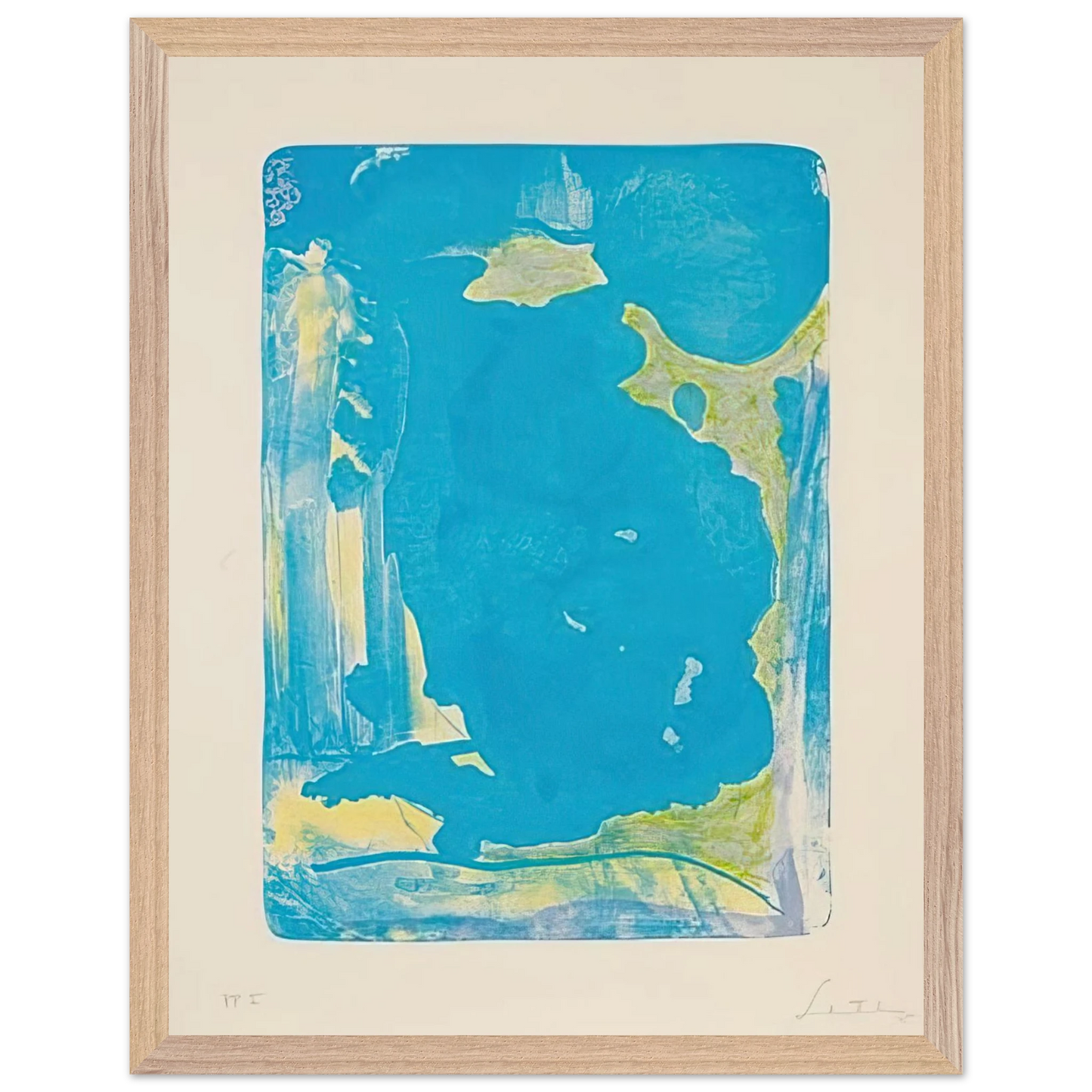 Helen Frankenthaler - Reflections IV - 1995 Wall art - 20x25 cm / 8x10 Inches - Fine Art Poster - -