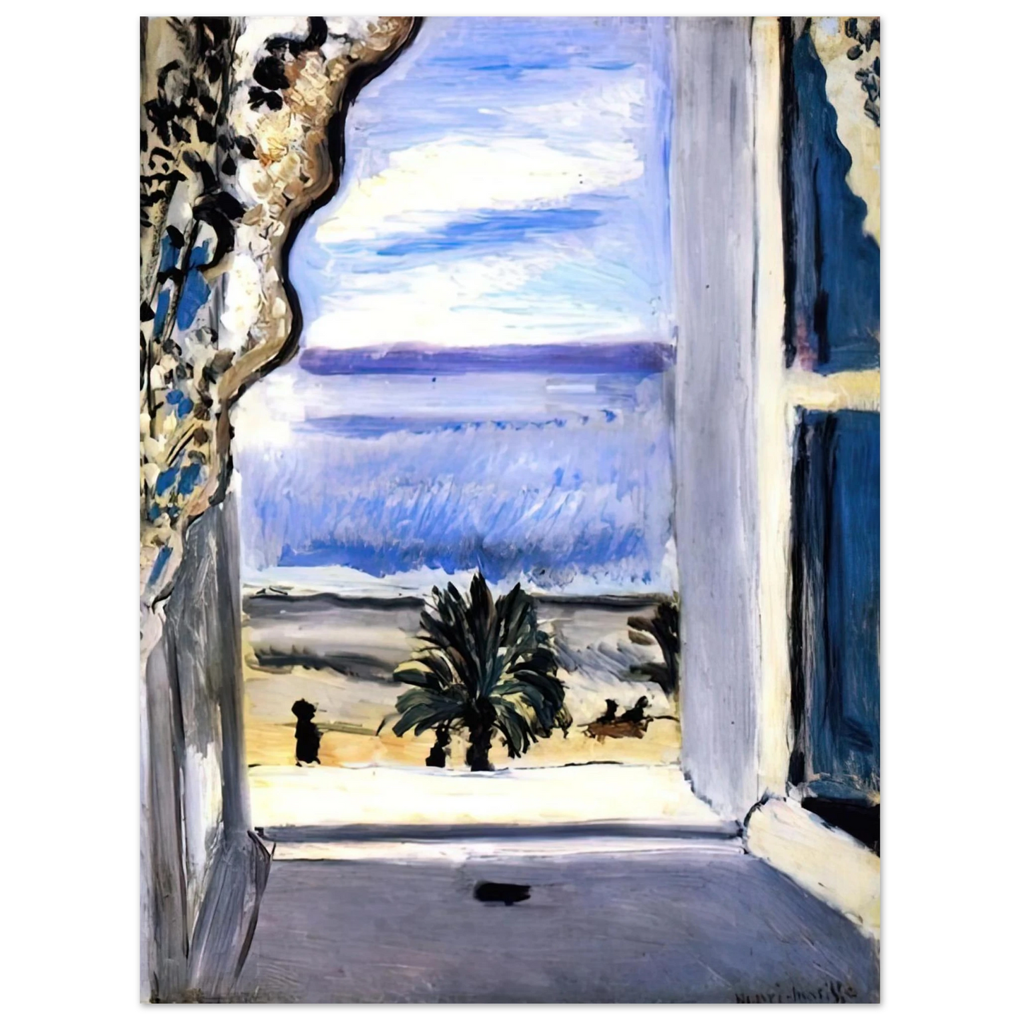 Henri Matisse - THE OPEN WINDOW 1918 Fine Art Poster - Default Title