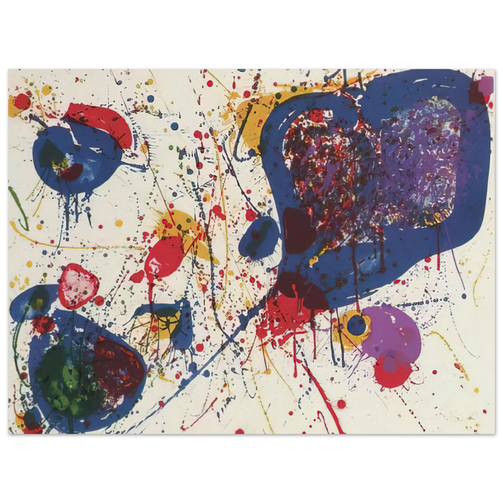 Sam Francis - Light Violet Lembark L20 75x100 cm / 30x40inches Fine Art Poster