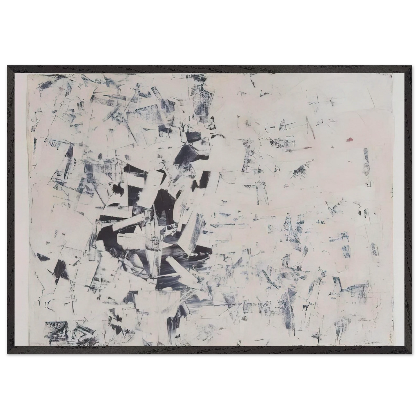 Untitled Free Structures - 1960 - Charlotte Posenenske 70x100 cm / 28x40 inches Framed Art Print – Black Wooden Frame