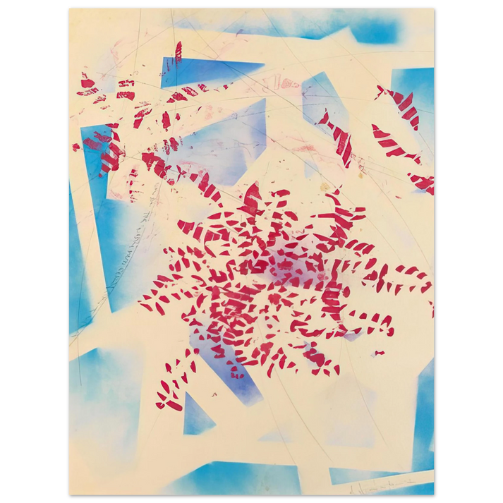 Alighiero Boetti - UNO DEI TRE QUADRI MUTI SENZA SCRITTURA 1988 75x100 cm / 30x40inches Fine Art Poster