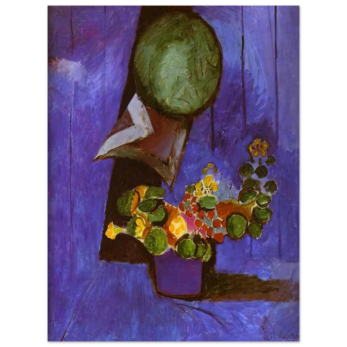 Henri Matisse - FLOWERS AND CERAMIC PLATE Fine Art Poster - Default Title