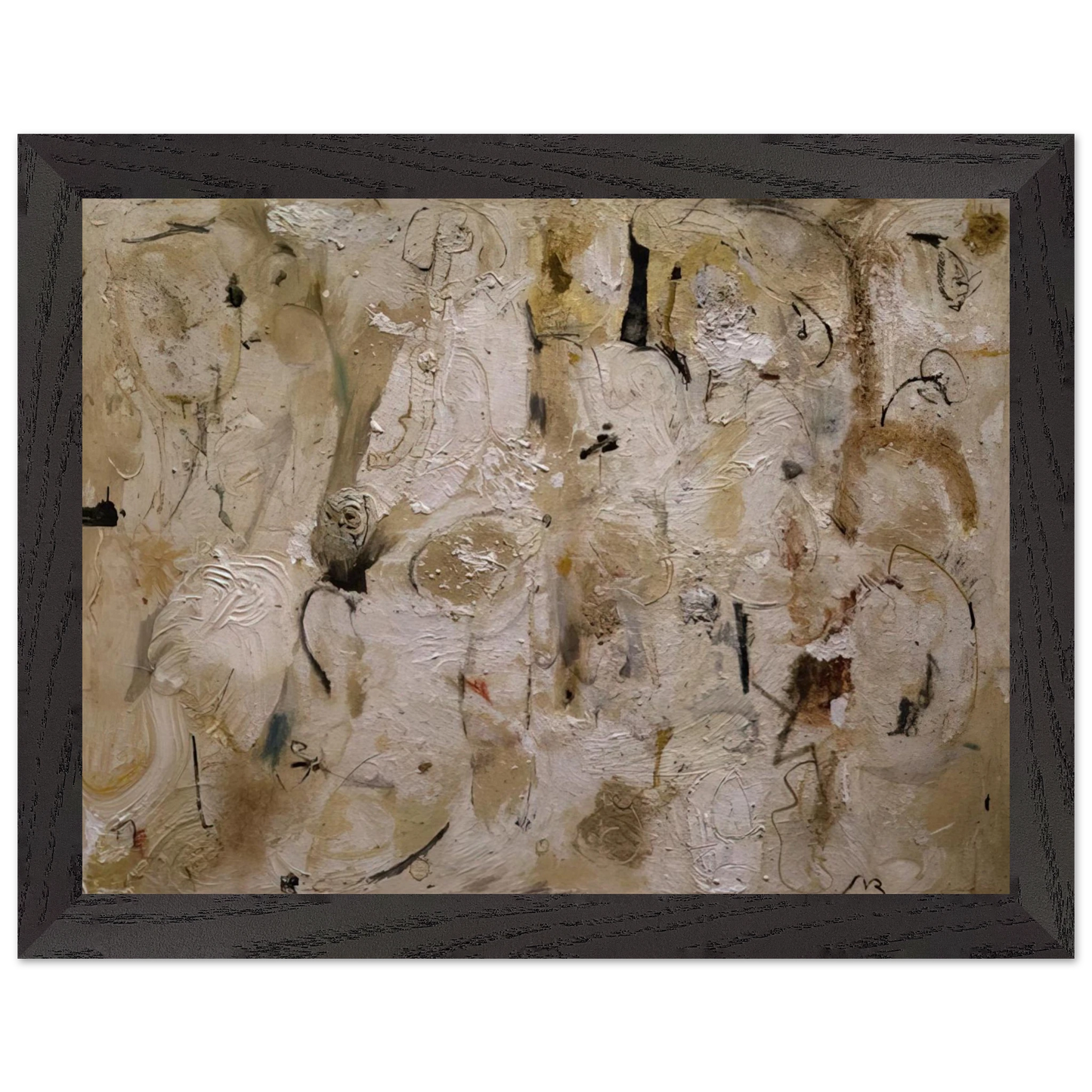 Helen Frankenthaler - Painted on 21st Street - 1951 Wall art - 21x29.7 cm / 8x12" - Premium Wooden Framed Poster With Fine Art Paper - Wood frame