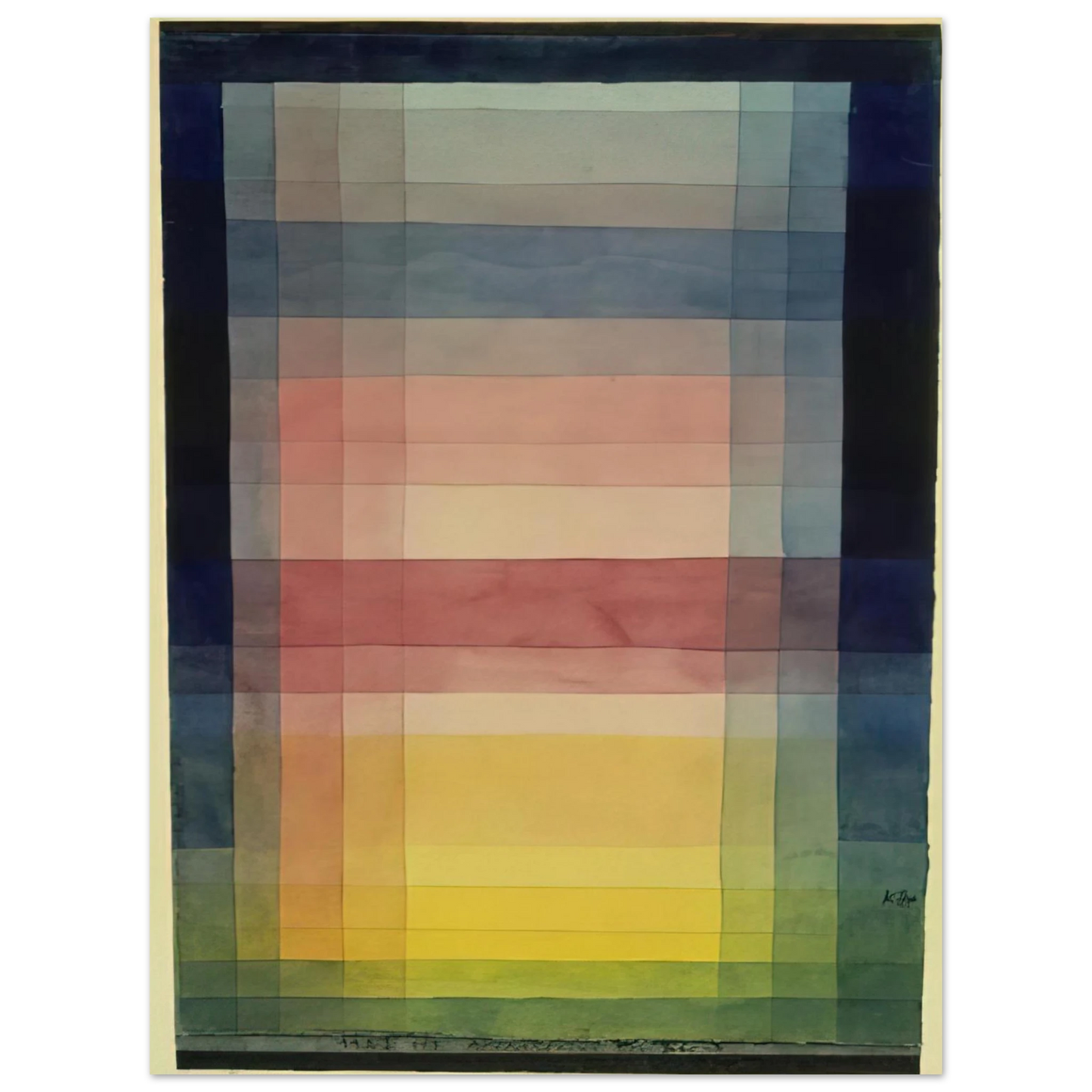 Paul Klee - ARCHITECTURE OF THE PLAIN 1923 Fine Art Poster - Default Title