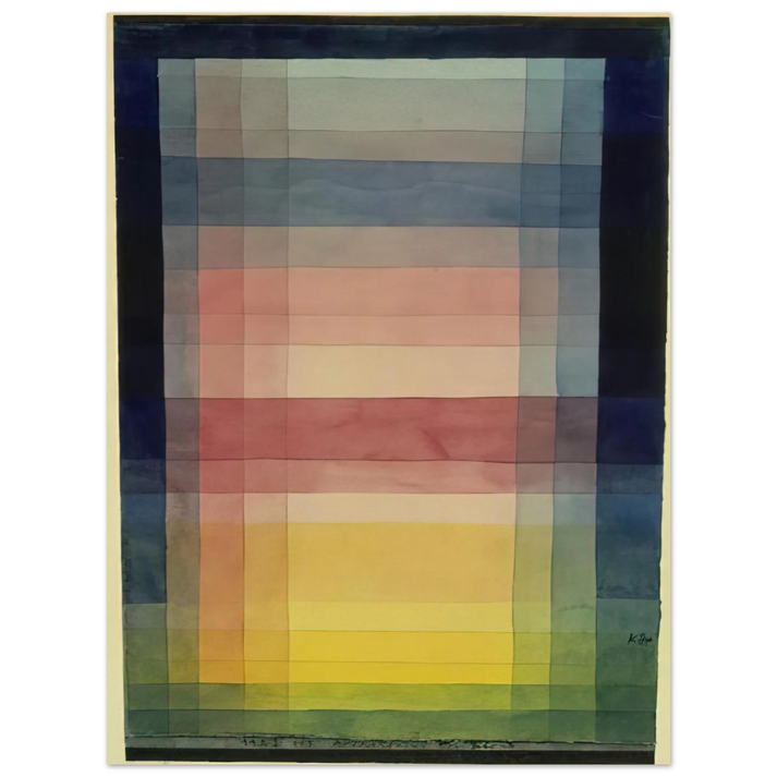 Paul Klee - ARCHITECTURE OF THE PLAIN 1923 75x100 cm / 30x40inches Fine Art Poster