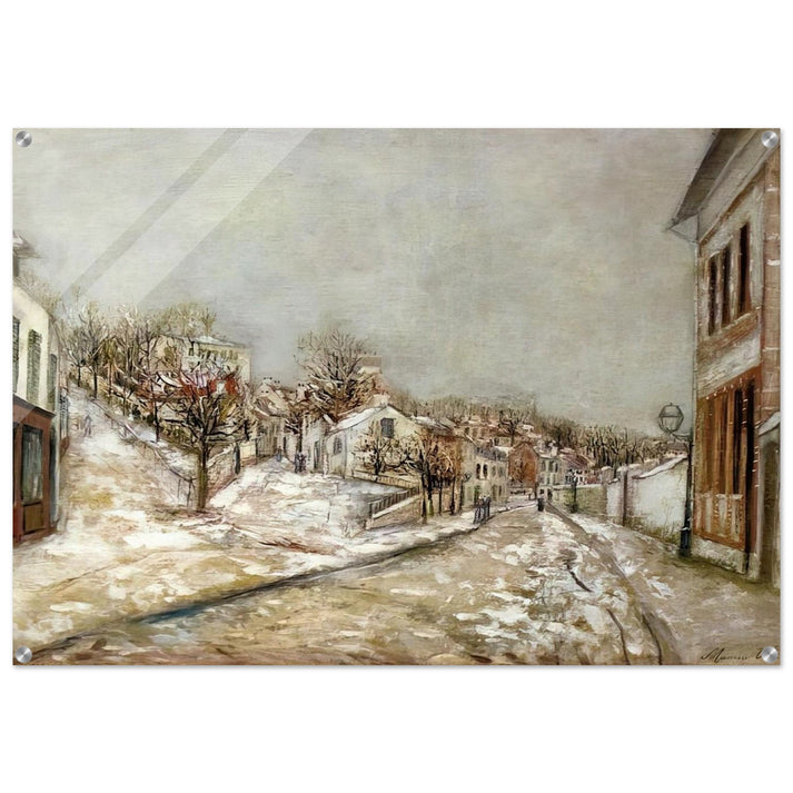VIEW OF PONTOISE - Maurice Utrillo Acrylic Print - 70x100 cm / 28x40″ inches