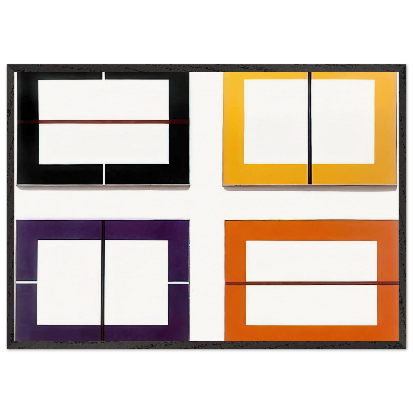 Untitled - 1993 N1 - Donald Judd Framed Art Print – Black Wooden Frame - Default Title - -Framed Art Print