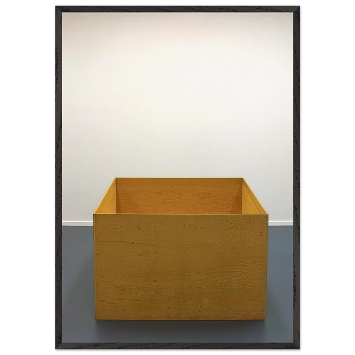 Untitled - 1976 N2 - Donald Judd 70x100 cm / 28x40 inches Framed Art Print – Black Wooden Frame