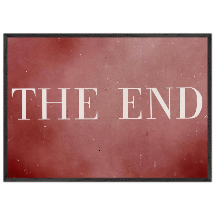 THE END 28 2003 - Edward Ruscha 70x100 cm / 28x40 inches Framed Art Print – Black Wooden Frame