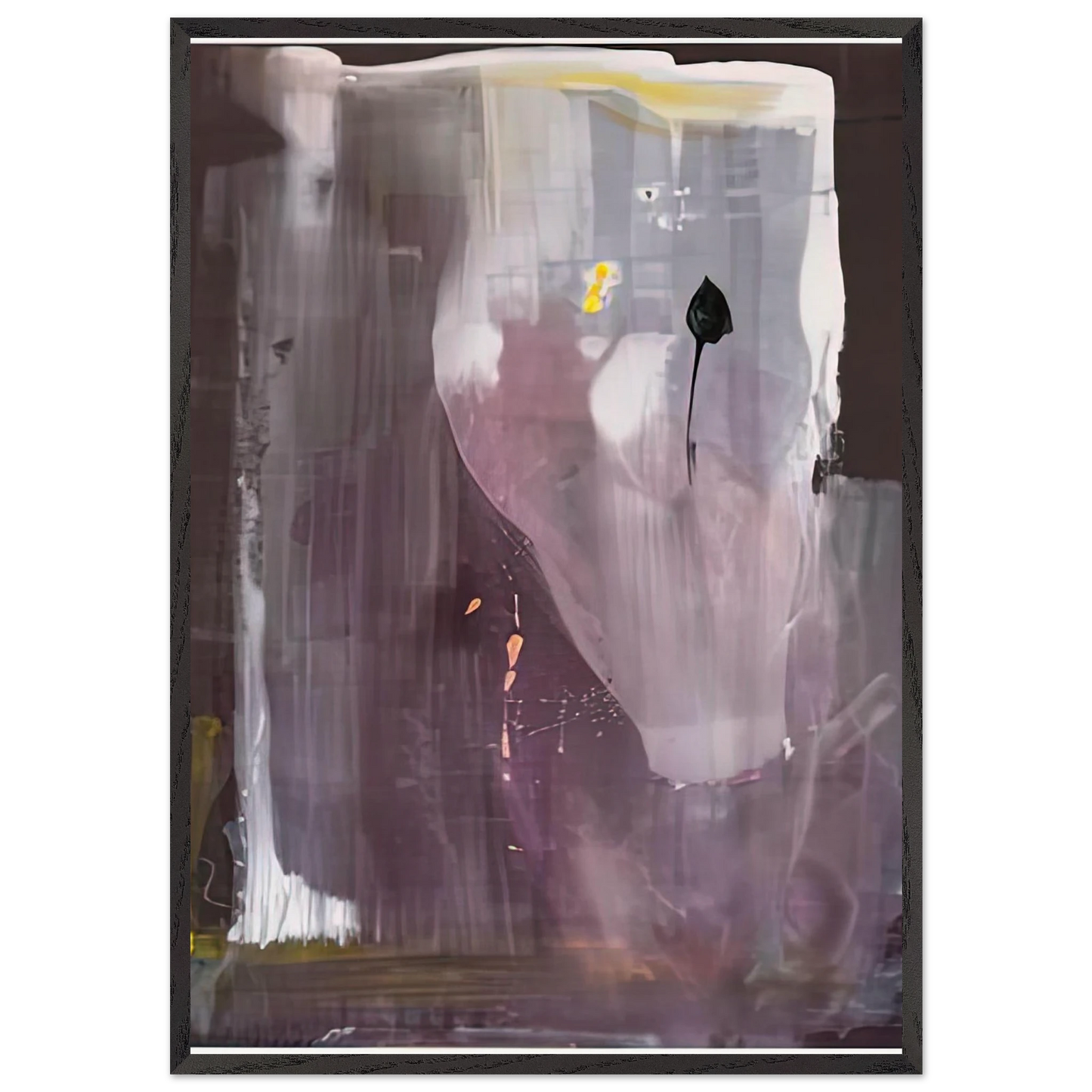 Portrait of Margaretha Trip 1980- - Helen Frankenthaler 70x100 cm / 28x40 inches Framed Art Print – Black Wooden Frame