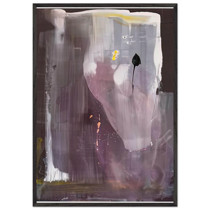 Portrait of Margaretha Trip 1980- - Helen Frankenthaler 70x100 cm / 28x40 inches Framed Art Print – Black Wooden Frame