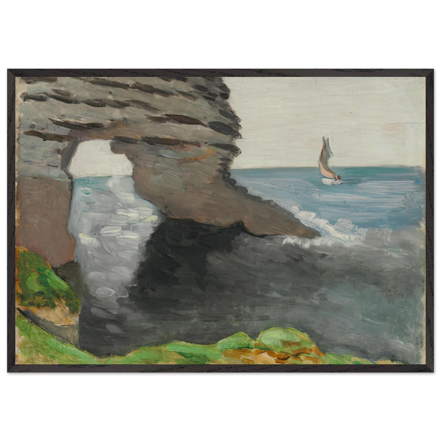 MARGUERITE - Henri Matisse 70x100 cm / 28x40 inches Framed Art Print – Black Wooden Frame