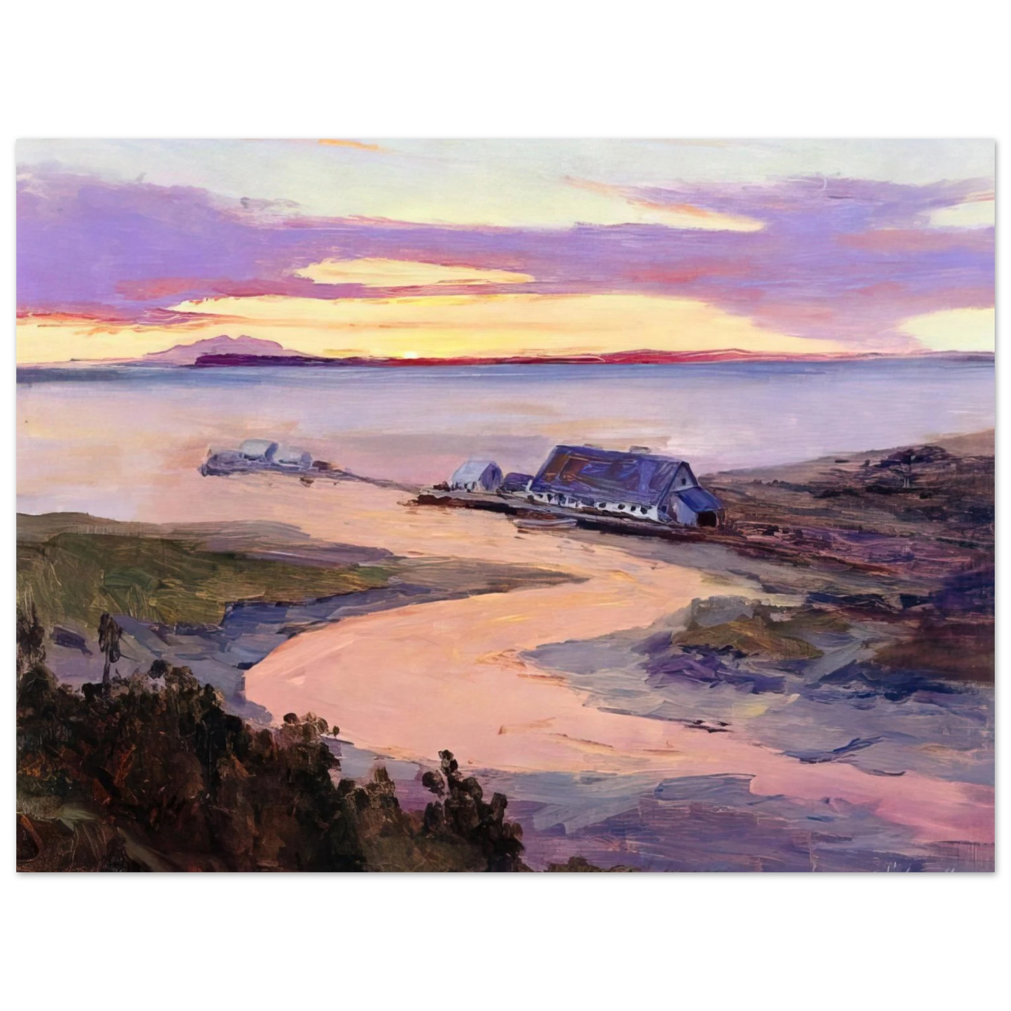 Sydney Laurence - Emard Salmon Cannery - 1915 Fine Art Poster - Default Title