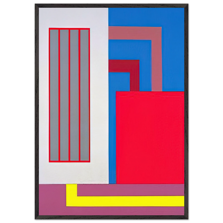 Lost in Translation - 2004 - Peter Halley 70x100 cm / 28x40 inches Framed Art Print – Black Wooden Frame