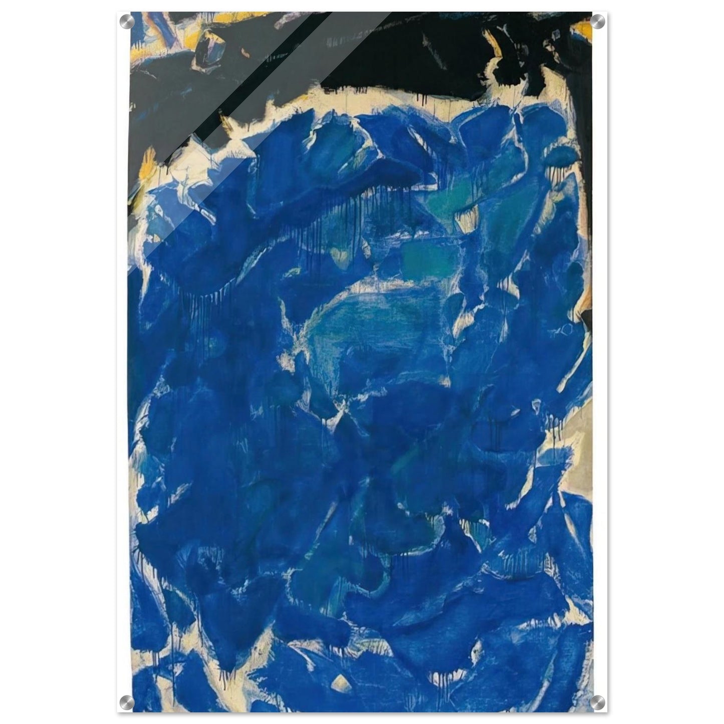 Deep Blue and Black - Sam Francis Acrylic Print - 70x100 cm / 28x40″ inches
