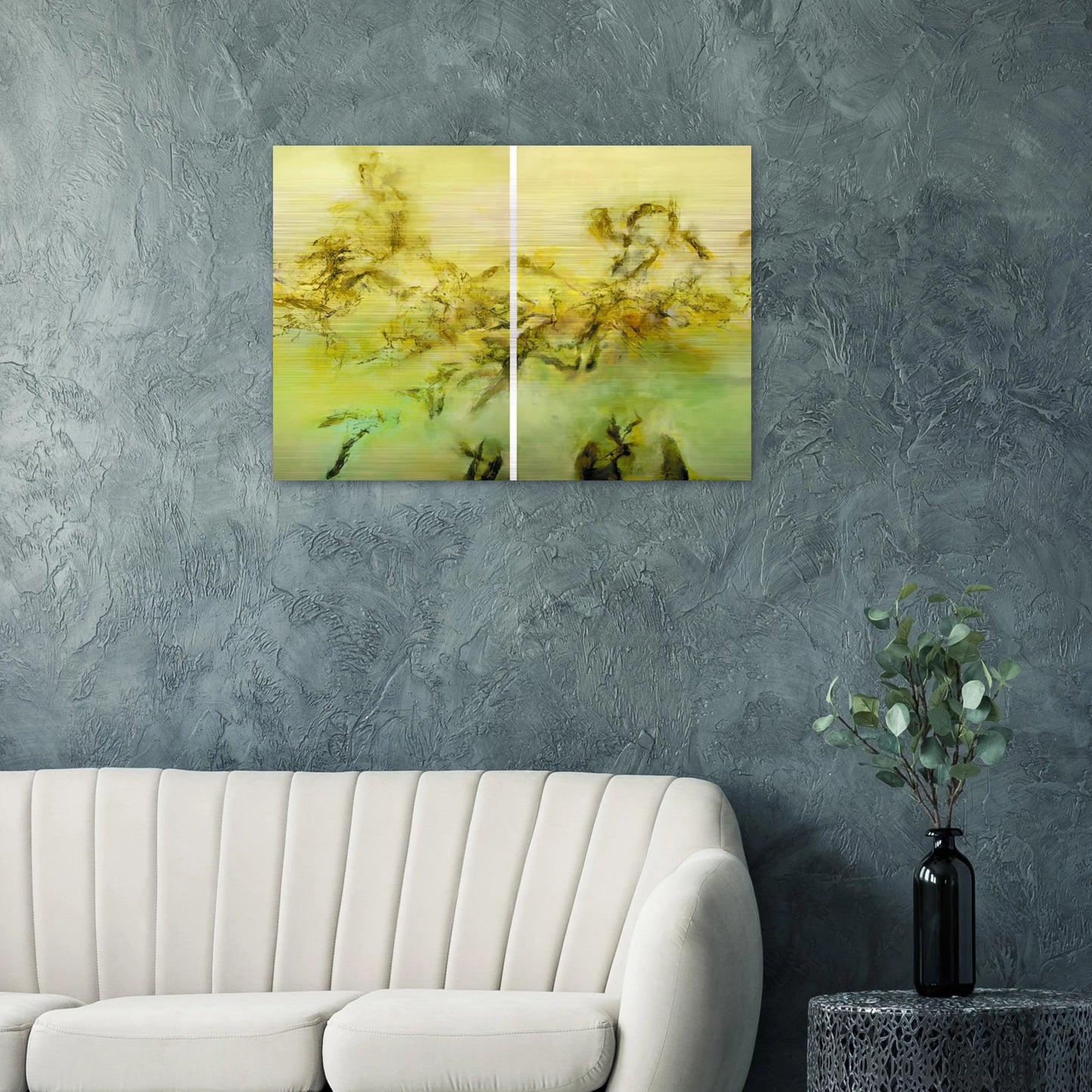 27 10 2002 2002 - Zao Wou-Ki Brushed Aluminum Print - 70x100 cm / 28x40 inches | Zao Wou-Ki Aluminum Print | Zao Wou-Ki Prints