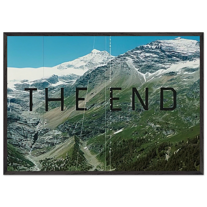 THE END 87 2010 - Edward Ruscha 70x100 cm / 28x40 inches Framed Art Print – Black Wooden Frame