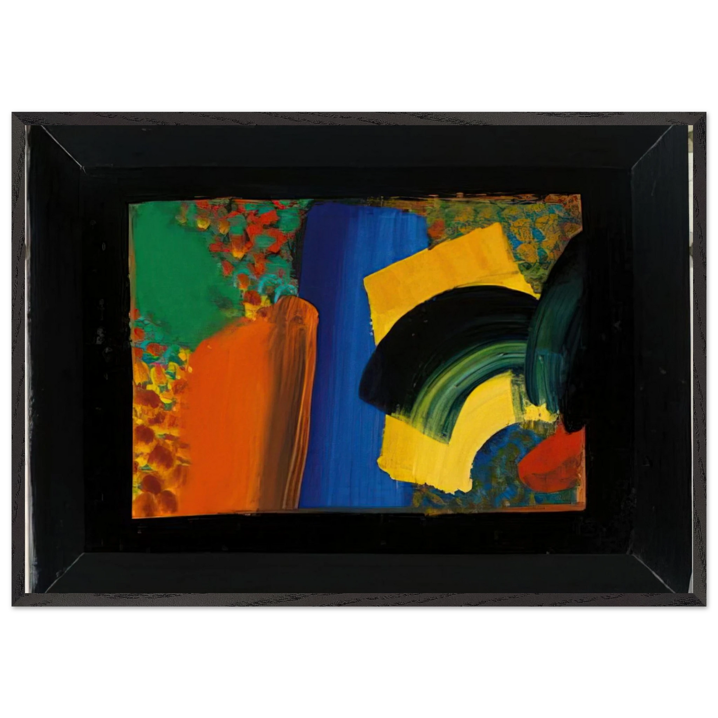 Patrick Caulfield in Italy - 1992 - Howard Hodgkin 70x100 cm / 28x40 inches Framed Art Print – Black Wooden Frame