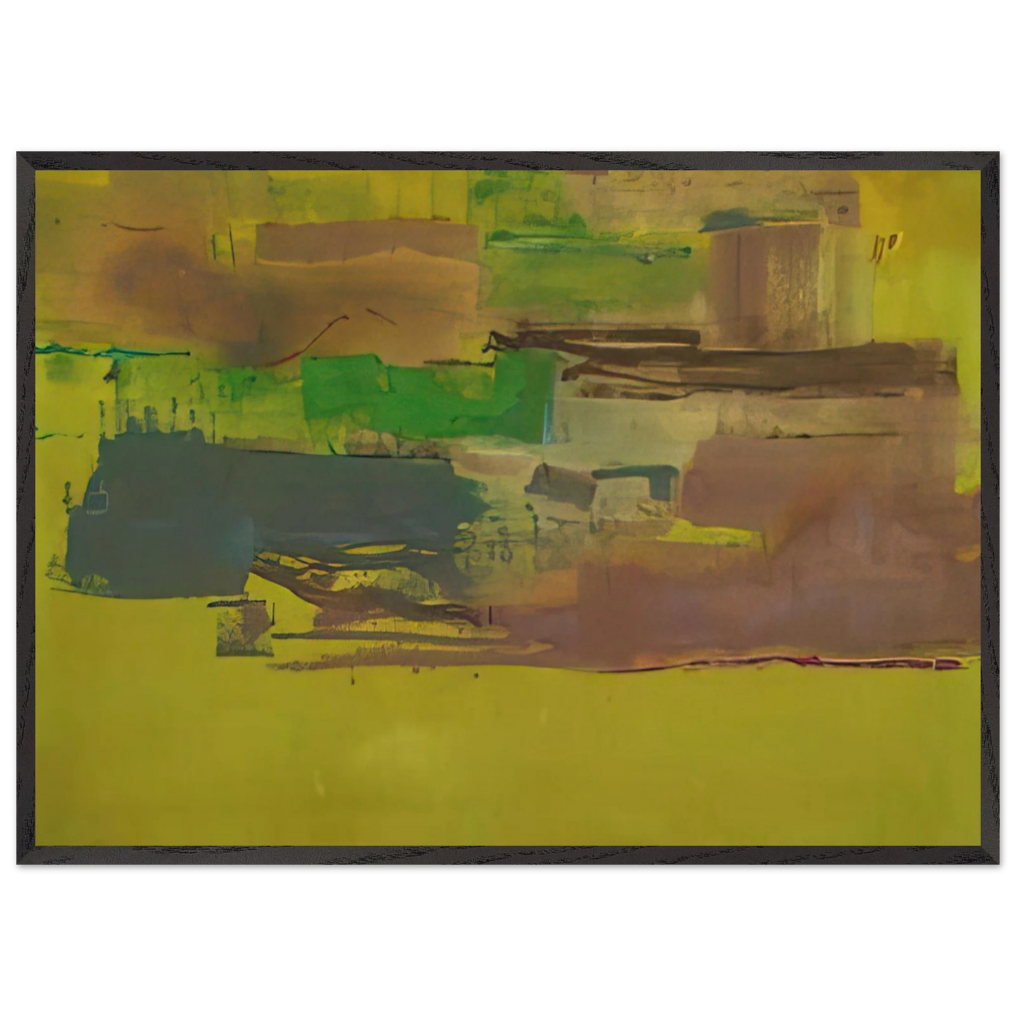 Helen Frankenthaler - August Deep - 1978 Wall art - 45x45 cm / 18x18 inches - Fine Art Poster - -