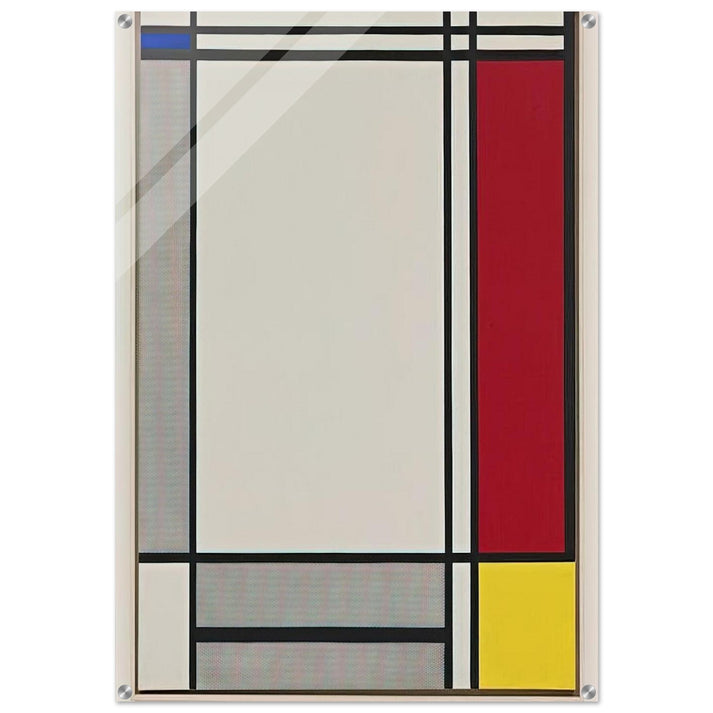 NON OBJECTIVE I 1964 - Roy Lichtenstein Acrylic Print - 70x100 cm / 28x40″ inches