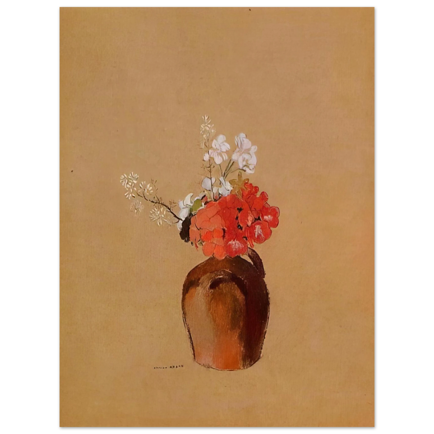 Odilon Redon - FLOWERS IN A POT Fine Art Poster - Default Title
