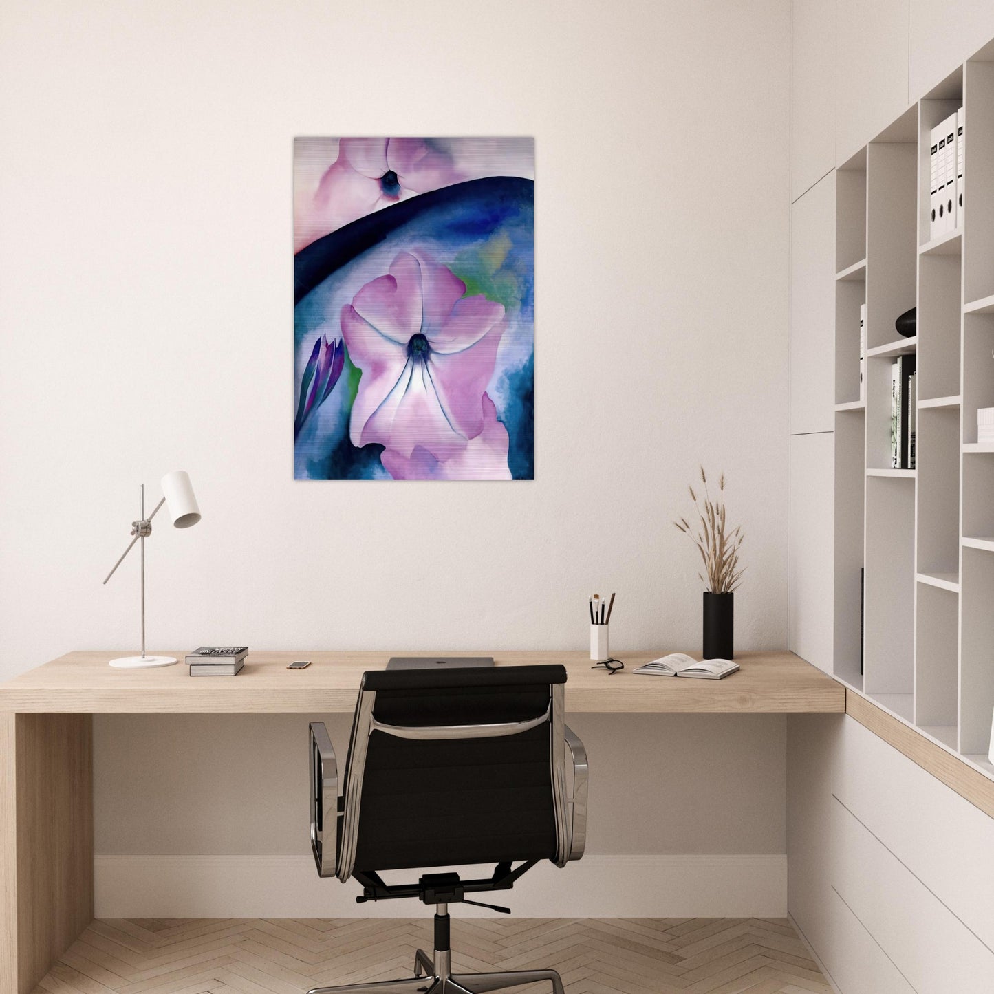 Petunia II - Georgia O'Keeffe Brushed Aluminum Print - 70x100 cm / 28x40 inches | Georgia O'Keeffe Aluminum Print | Georgia O'Keeffe Prints