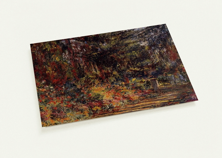 Path at Giverny By claude monet Pack of 10 Post Cards | claude monet Post Cards | A6 (10.5 x 14.8 cm) - 4.1 x 5.8 inches