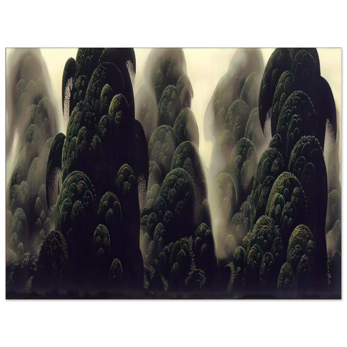 Eyvind Earle - Spirit Grove 75x100 cm / 30x40inches Fine Art Poster