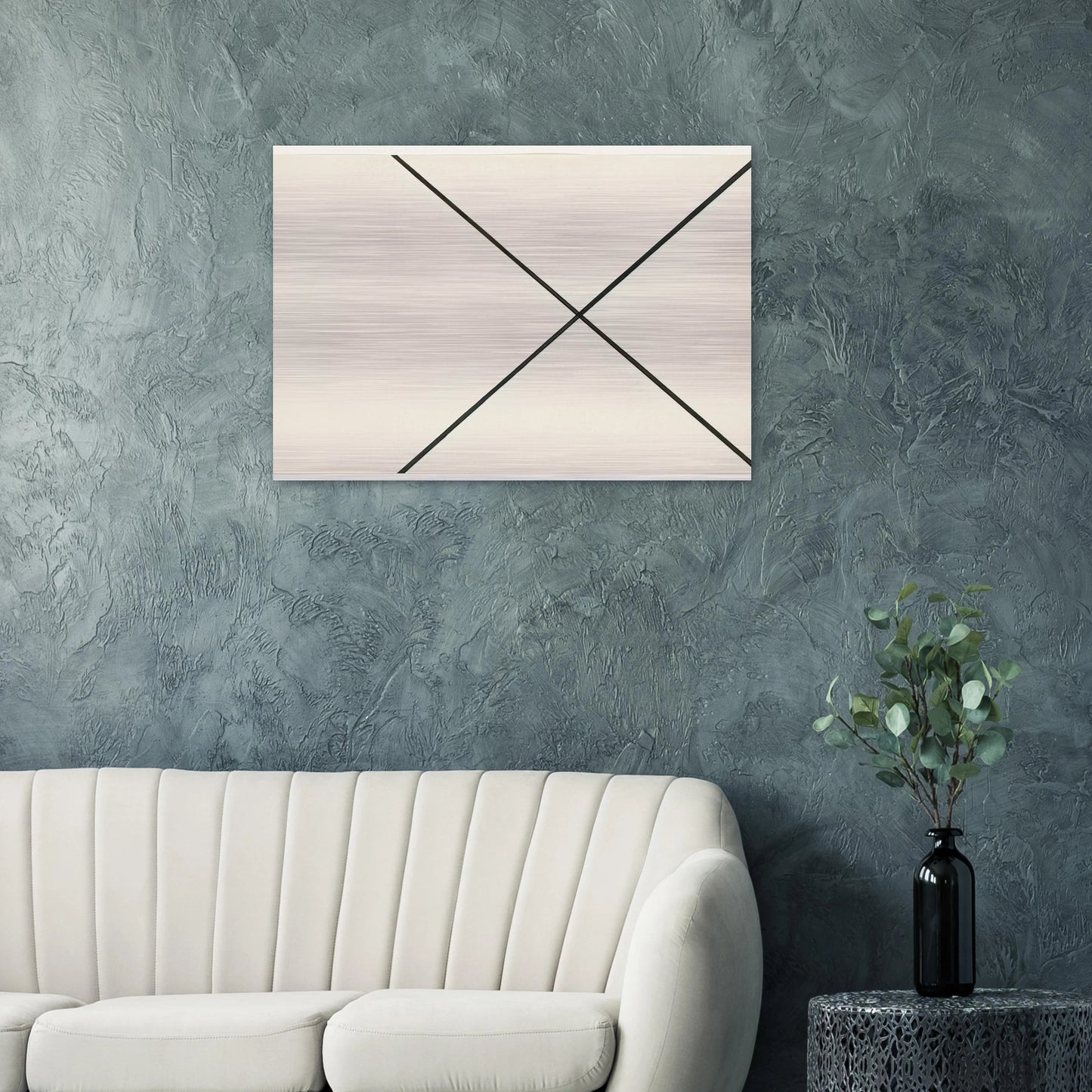 Diagonal Lines - Ellsworth Kelly Brushed Aluminum Print - 70x100 cm / 28x40 inches | Ellsworth Kelly Aluminum Print | Ellsworth Kelly Prints