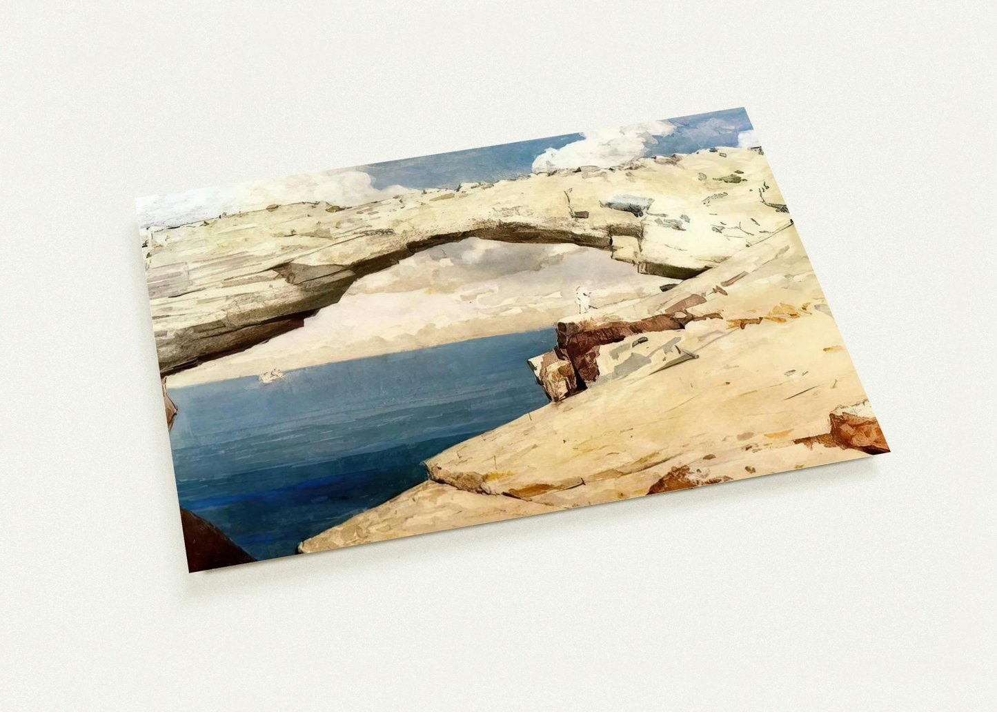 GLASS WINDOWS BAHAMAS 1885 By Winslow Homer Pack of 10 Post Cards | Winslow Homer Post Cards | A6 (10.5 x 14.8 cm) - 4.1 x 5.8 inches