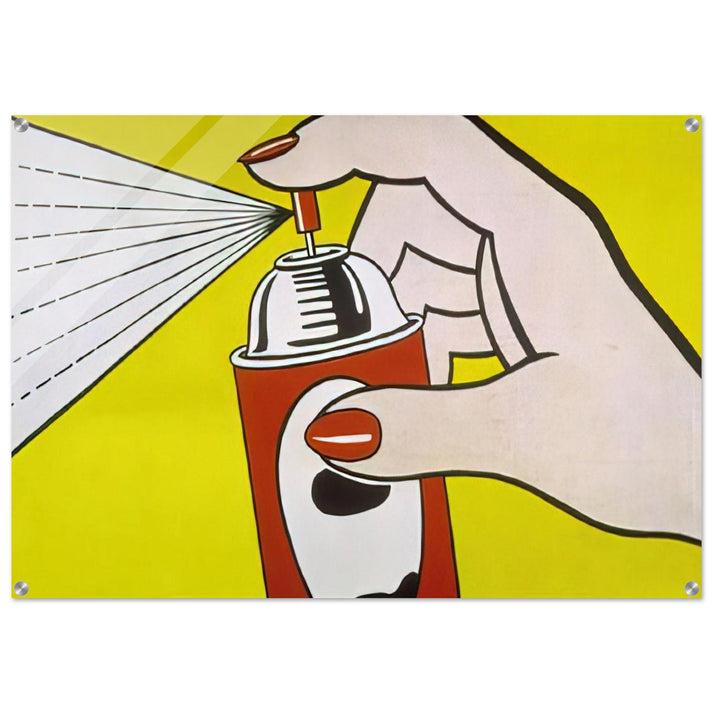 SPRAY 1962 - Roy Lichtenstein Acrylic Print - 70x100 cm / 28x40″ inches | Roy Lichtenstein Wall Art | Roy Lichtenstein Prints