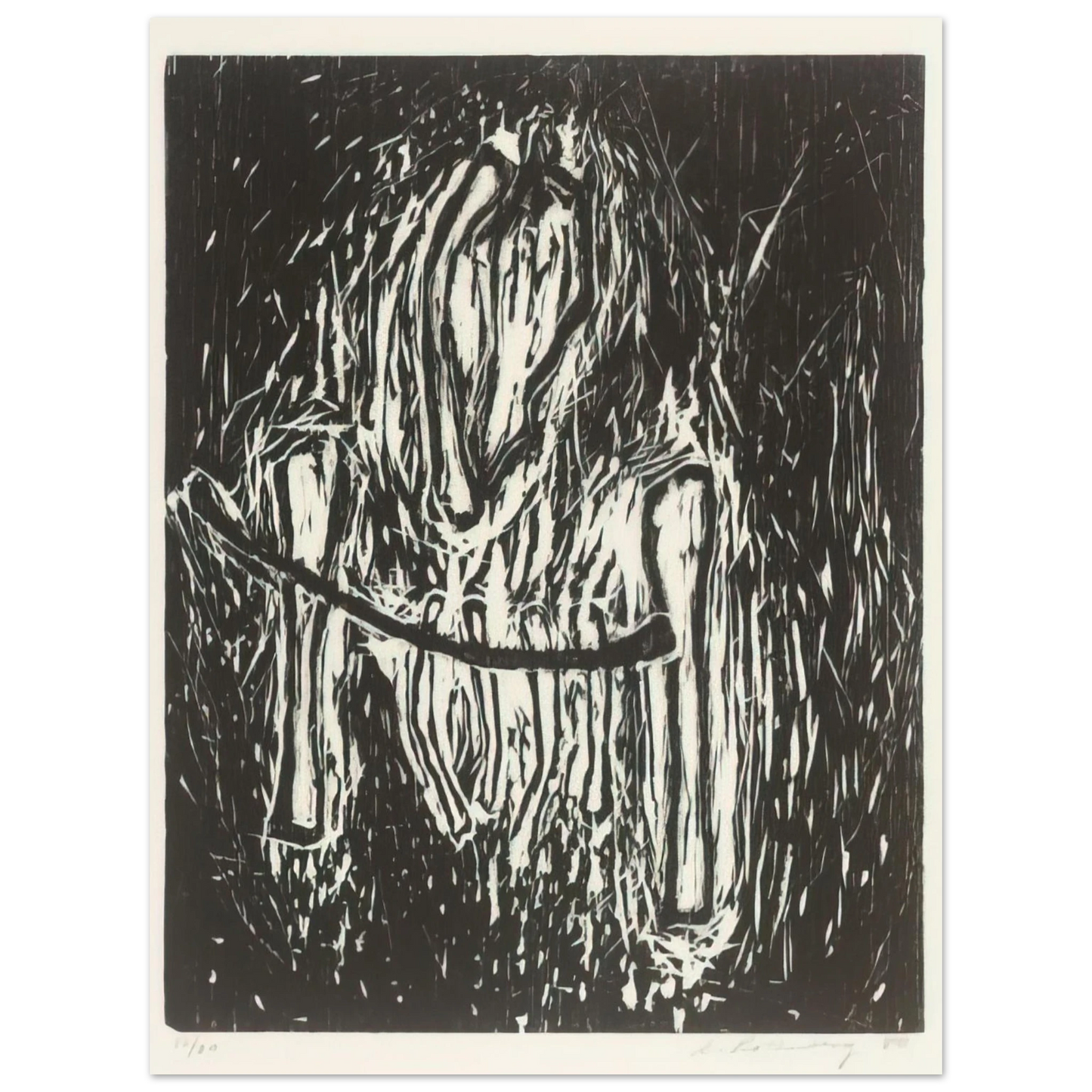 Susan Rothenberg - HEAD AND BONES 1980 Fine Art Poster - Default Title