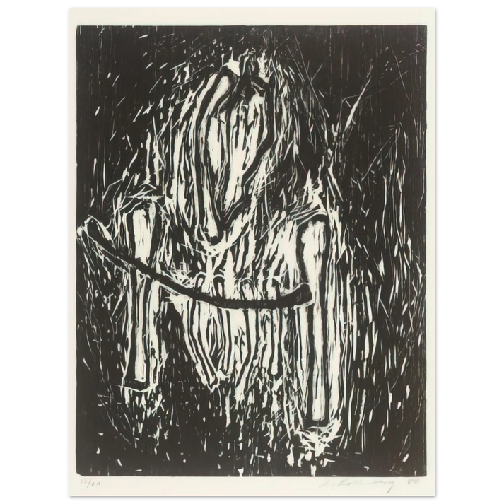 Susan Rothenberg - HEAD AND BONES 1980 75x100 cm / 30x40inches Fine Art Poster