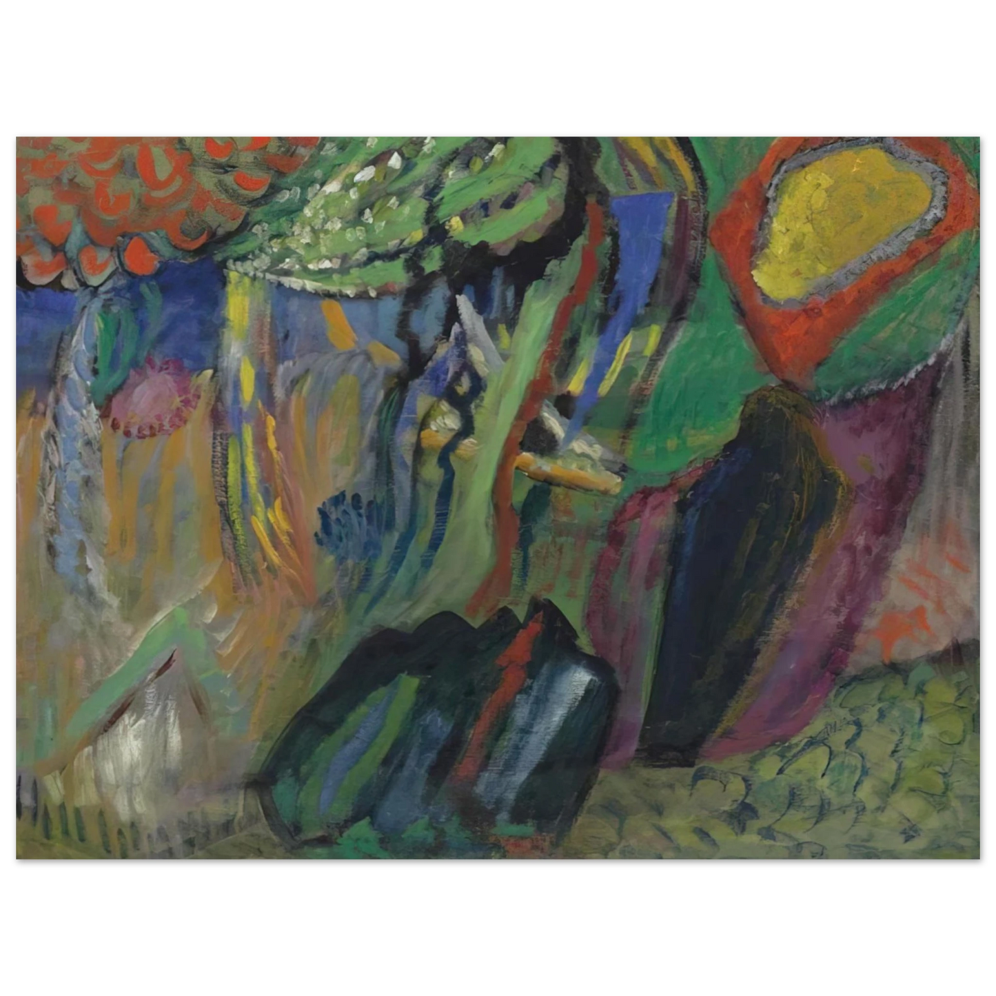 Gabriele Munter - ABSTRACT COMPOSITION Fine Art Poster - Default Title